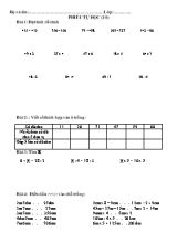 Phiếu tự học môn Toán Lớp 3 - Phiếu số 10